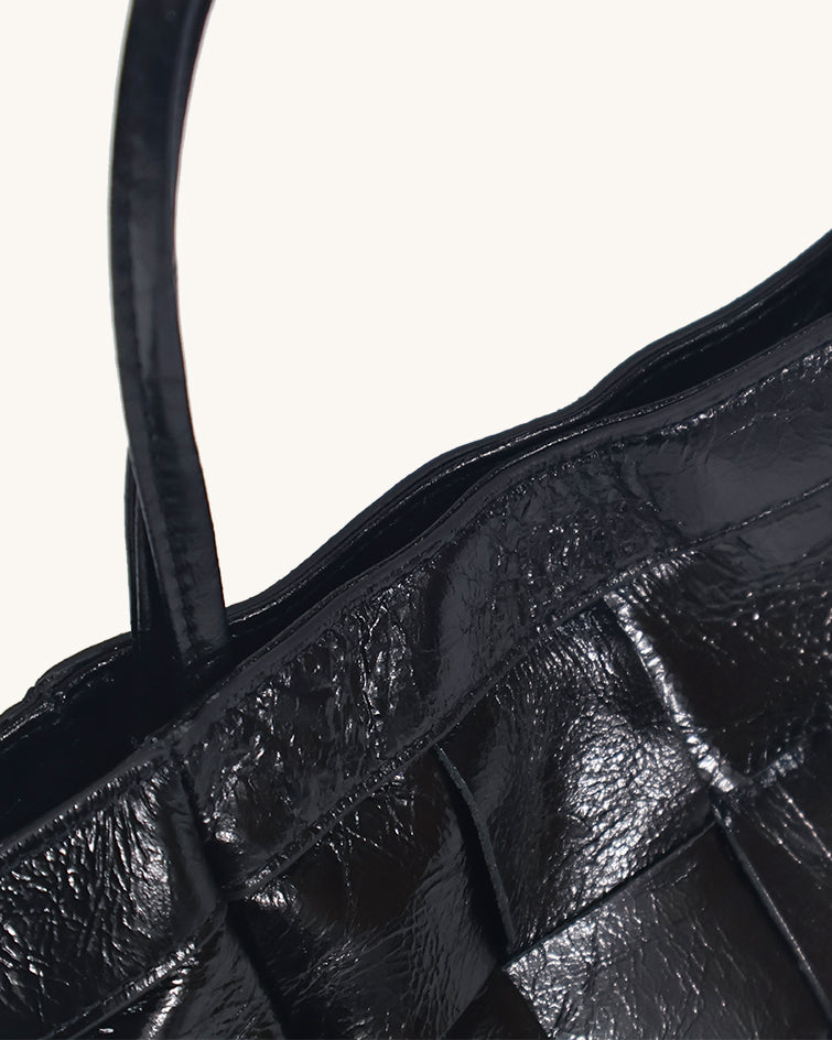 L-0011 Woven Leather Tote Bag Timeless Elegance in Versatile Hues