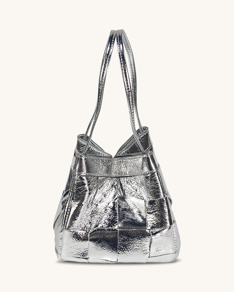 L-0011 Woven Leather Tote Bag Timeless Elegance in Versatile Hues