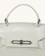 L-0003 Luxury Patent Leather Top Handle Bag Timeless Elegance in Rich Hues