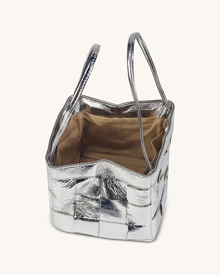 L-0011 Woven Leather Tote Bag Timeless Elegance in Versatile Hues