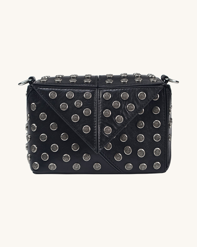 L-0007 Studded Leather Crossbody Bag