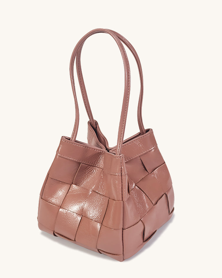 L-0011 Woven Leather Tote Bag Timeless Elegance in Versatile Hues