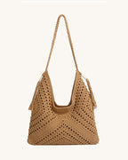 L-0023 Bohemian Crochet Tote Bag: Effortless Style for Beach & Everyday