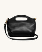 L-0017 Leather Top-Handle Crossbody Bag Versatile Styles for Every Look