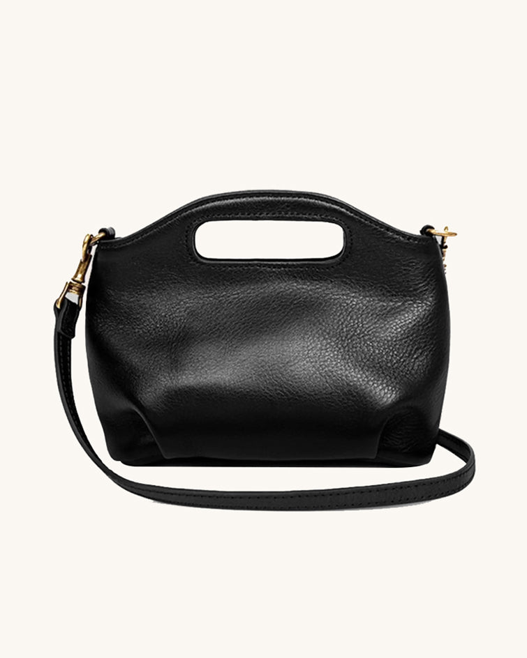 L-0017 Leather Top-Handle Crossbody Bag Versatile Styles for Every Look