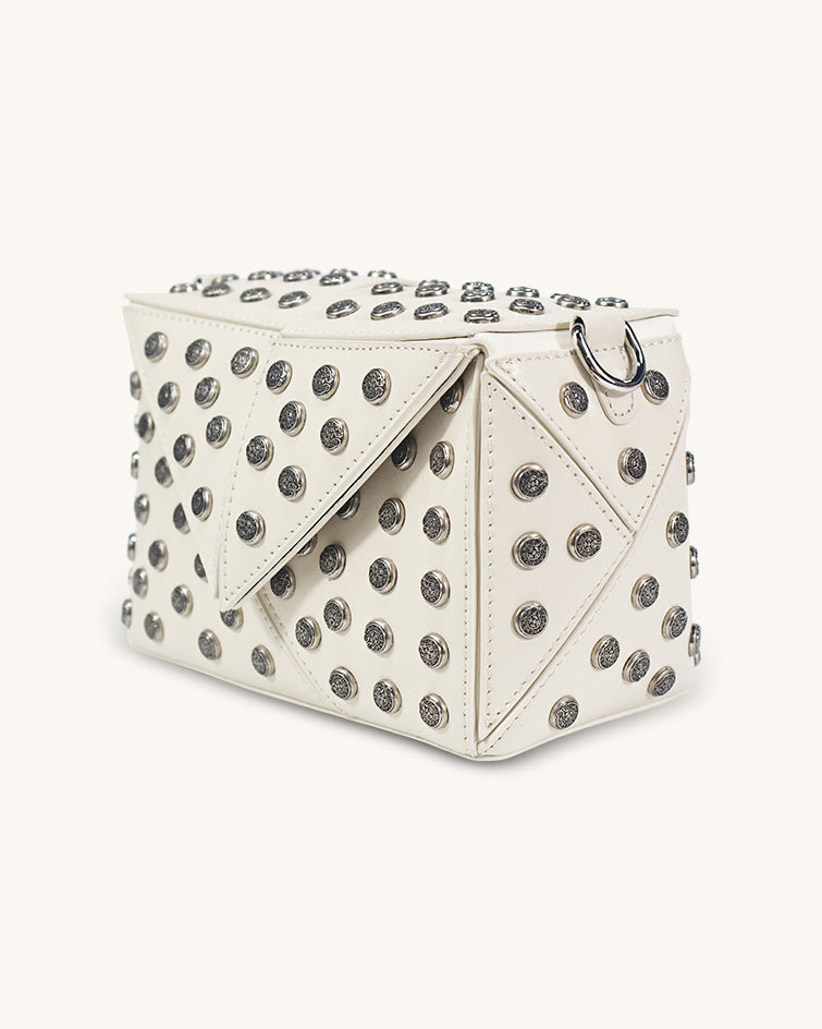 L-0007 Studded Leather Crossbody Bag