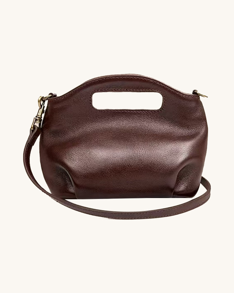 L-0017 Leather Top-Handle Crossbody Bag Versatile Styles for Every Look