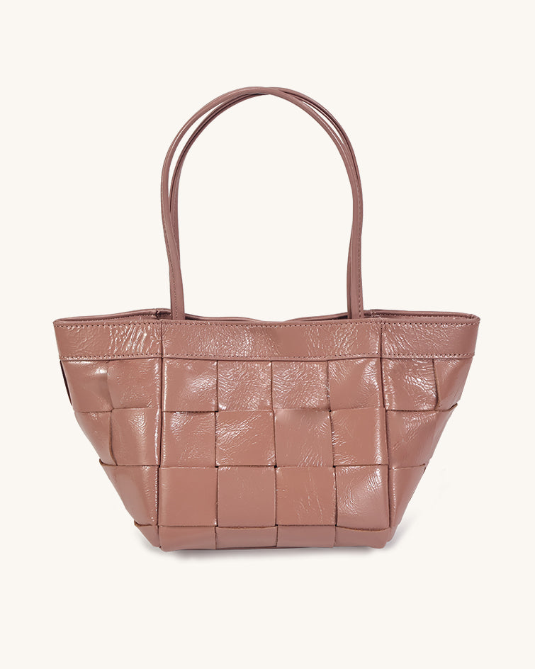 L-0011 Woven Leather Tote Bag Timeless Elegance in Versatile Hues
