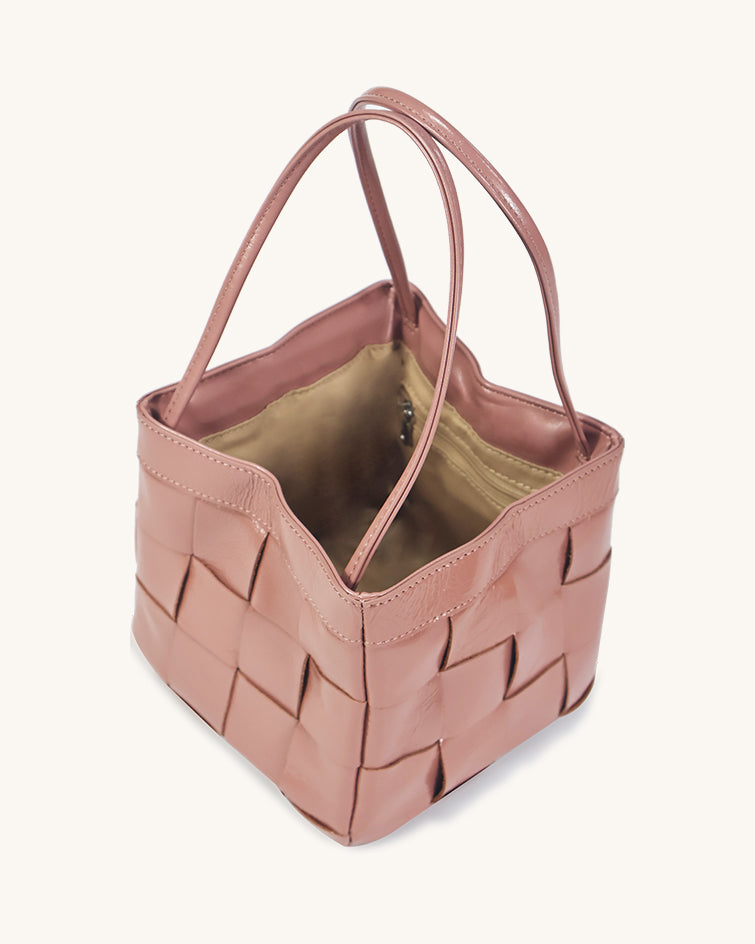 L-0011 Woven Leather Tote Bag Timeless Elegance in Versatile Hues