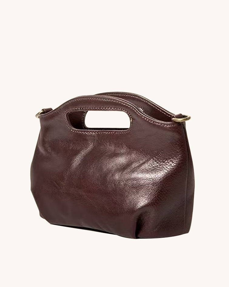 L-0017 Leather Top-Handle Crossbody Bag Versatile Styles for Every Look