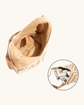 L-0024 Bohemian Woven Tote Bag Artisanal Style for Every Occasion