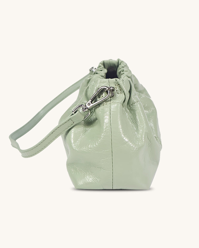 L-0010 Ruched Leather Shoulder Bag: Elevate Your Style with Versatile Hues