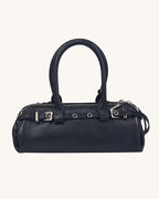L-0005 Vintage Inspired Leather Barrel Bag Timeless Style for Every Occasion