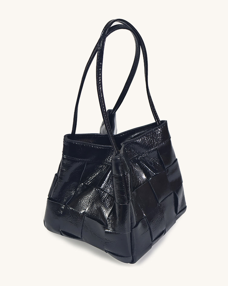 L-0011 Woven Leather Tote Bag Timeless Elegance in Versatile Hues