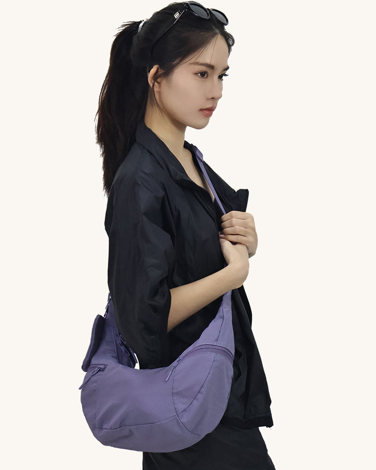 L-0020 Lightweight Nylon Crossbody Bag  Effortless Style