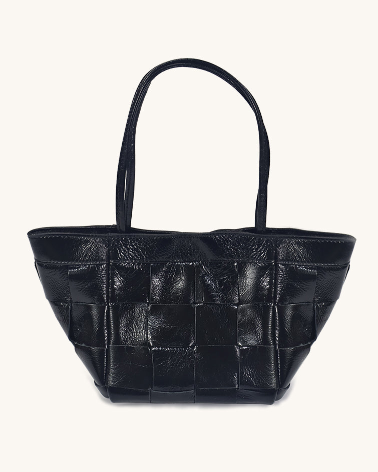 L-0011 Woven Leather Tote Bag Timeless Elegance in Versatile Hues